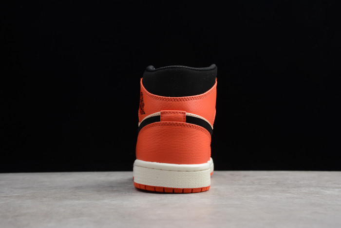 Air Jordan 1 Mid Team Orange Black BQ6931-800