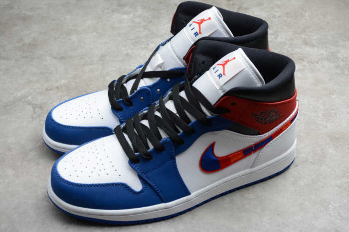 Air Jordan 1 Mid Multicolor Swoosh 852542-146