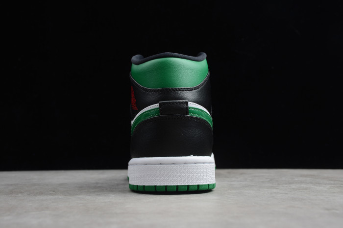 Air Jordan 1 Mid Green Toe 554724-067