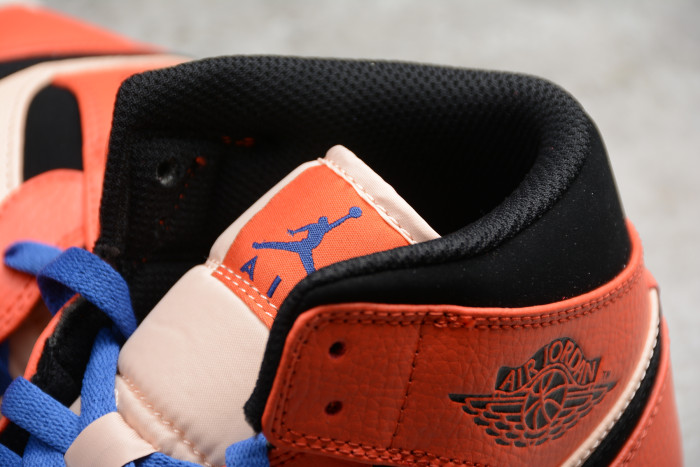 Air Jordan 1 Mid Team Orange Black BQ6931-800