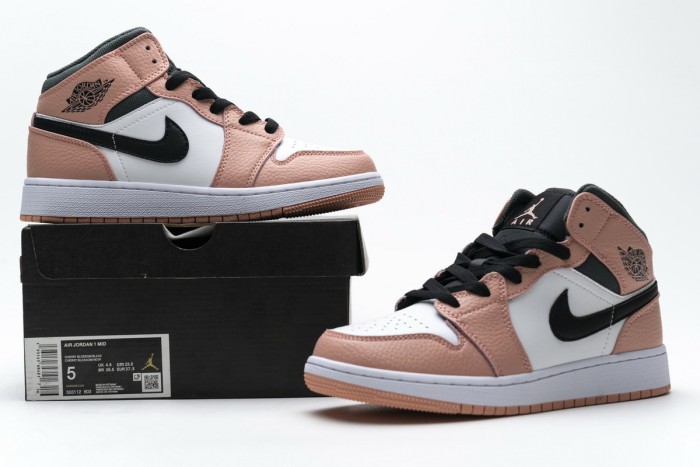 Air Jordan 1 Mid Pink Quartz 555112-603