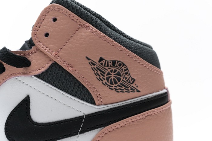 Air Jordan 1 Mid Pink Quartz 555112-603
