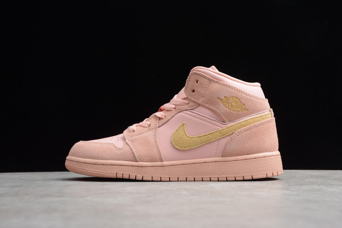 Air Jordan 1 Mid Coral Gold 852542-600