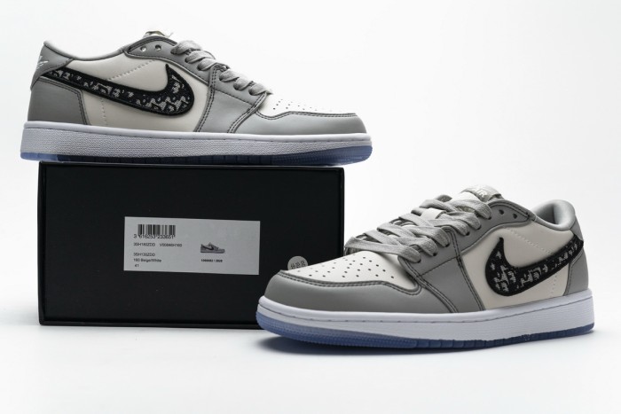 Dior x Air Jordan 1 Low Wolf Grey CN8608-002