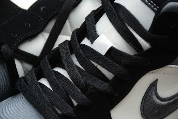 Air Jordan 1 Mid Premium Winterized Black Grey 852542-001