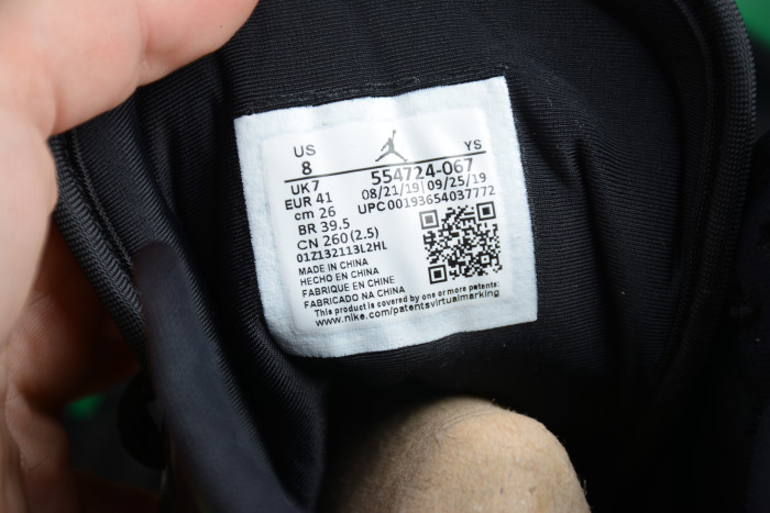 Air Jordan 1 Mid Green Toe 554724-067