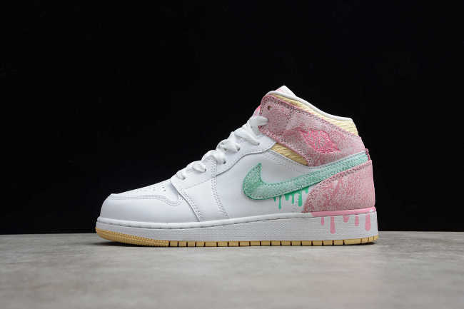 Air Jordan 1 Mid Paint Drip DD1666-100