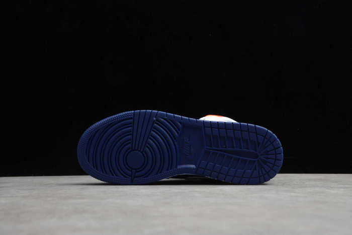 Air Jordan 1 Mid White Laser Orange Deep Royal Blue 554725-131