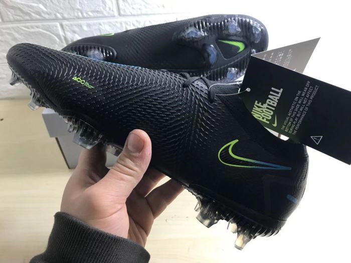 Phantom GT Elite Low FG Black Green Soccer Shoes