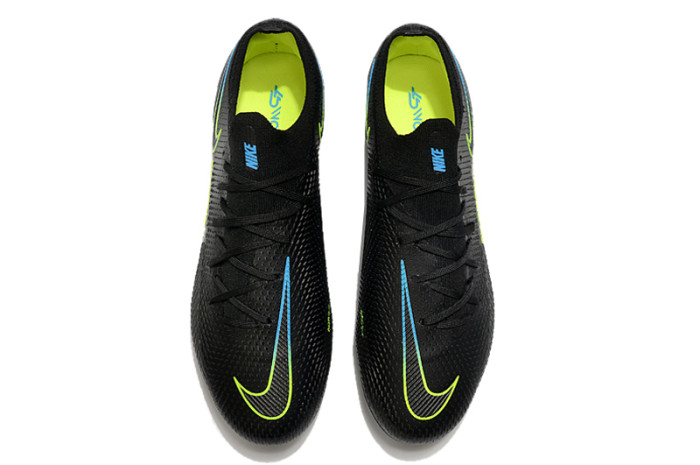 Phantom GT Elite Low FG Black Green Soccer Shoes