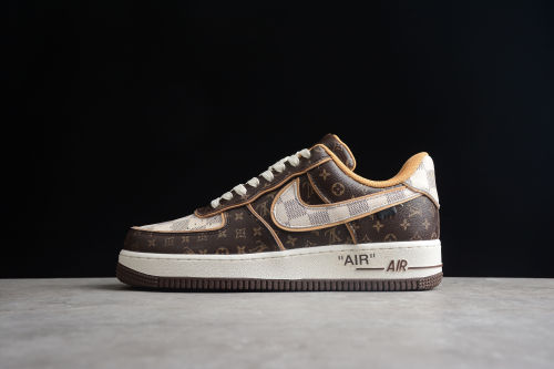 Air Force 1 L-V Low Monogram Brown Damier Azur