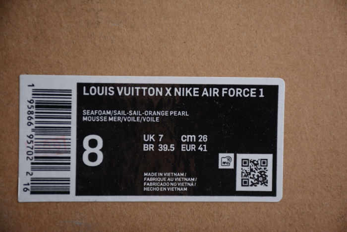 Air Force 1 L-V Low Monogram Brown Damier Azur