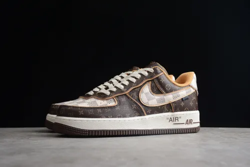 Air Force 1 L-V Low Monogram Brown Damier Azur
