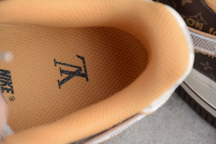 Air Force 1 L-V Low Monogram Brown Damier Azur