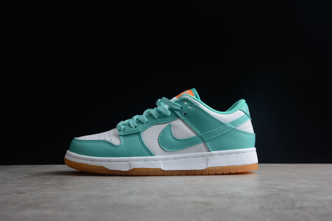 SB Dunk Low White Turquoise Green Orange 2190-100