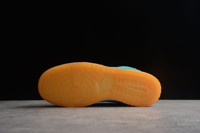 SB Dunk Low White Turquoise Green Orange 2190-100