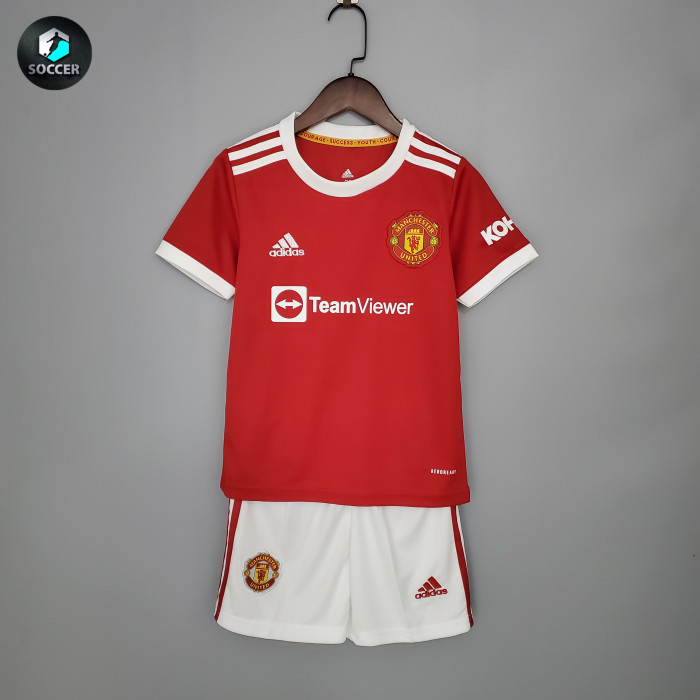 Manchester United Home Kids Kit 21/22