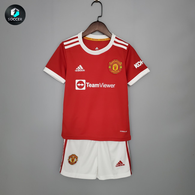 Manchester United Home Kids Kit 21/22