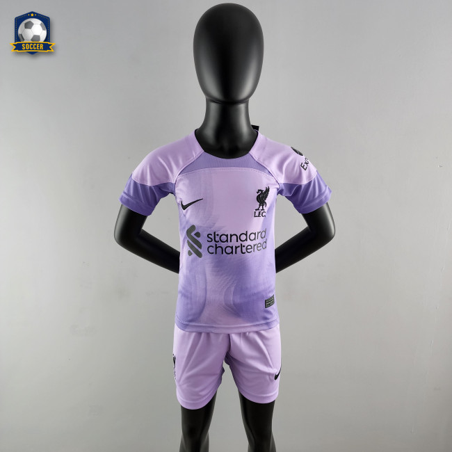 Liverpool Home Goalkeeper Kids Jersey 22/23