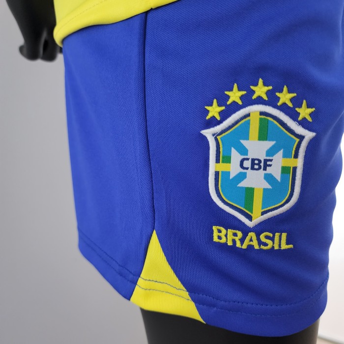 Brazil Home Kids Jersey 2022