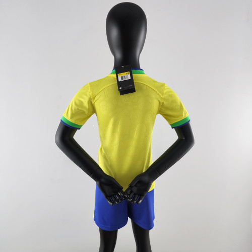 Brazil Home Kids Jersey 2022