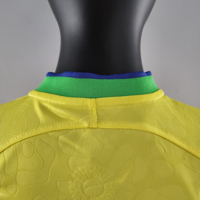 Brazil Home Kids Jersey 2022
