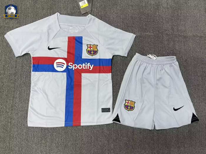 Barcelona Thrid Kids Jersey 22/23