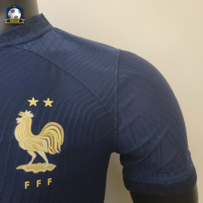 France 2022 World Cup Home Player Version Man Jersey