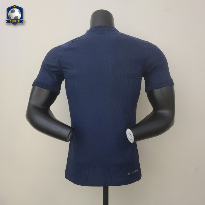 France 2022 World Cup Home Player Version Man Jersey