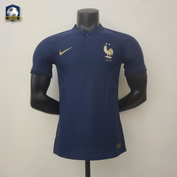France 2022 World Cup Home Player Version Man Jersey
