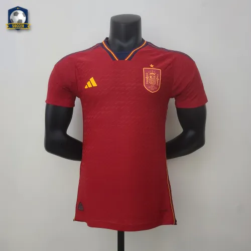 Spain 2022 World Cup Home Player Version Man Jersey