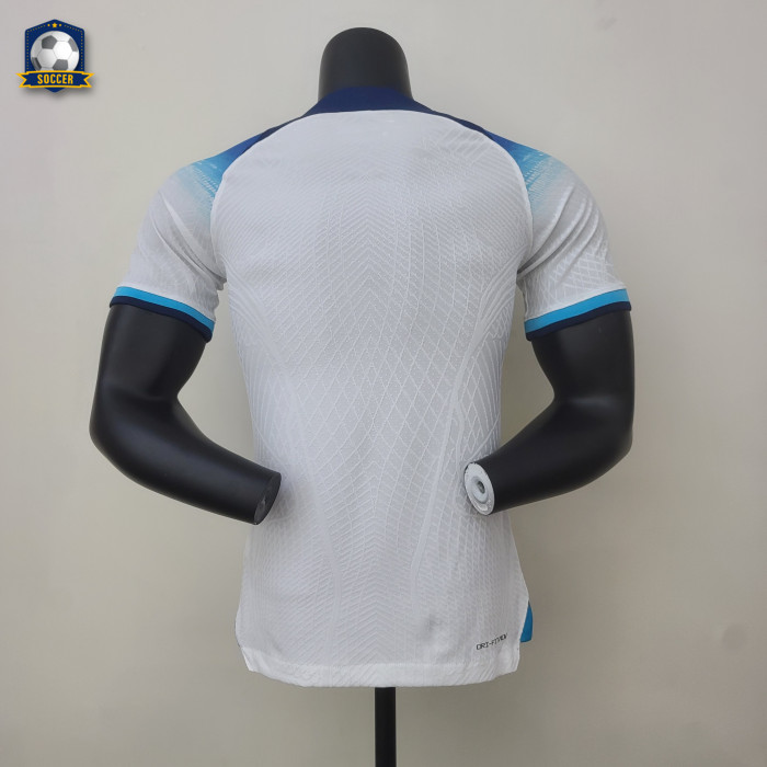 England 2022 World Cup Home Player Version Man Jersey
