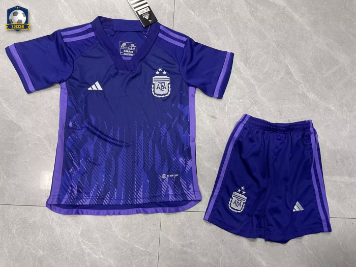 Argentina Away Kids Jersey 2022