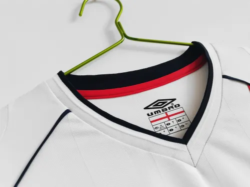 England Retro Home Long Sleeve  Jersey 2002