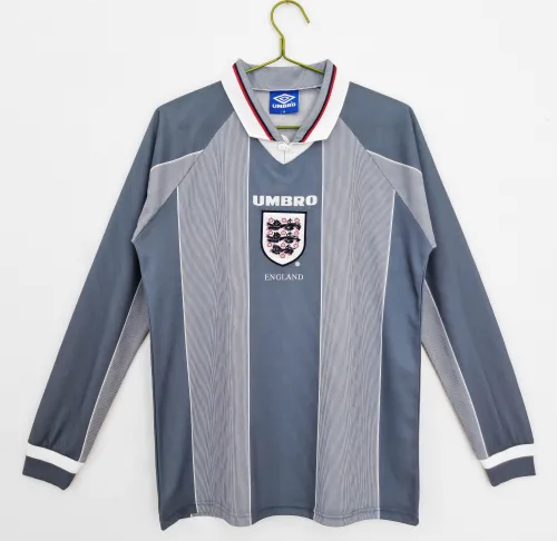 England Retro Away Long Sleeve  Jersey 1996