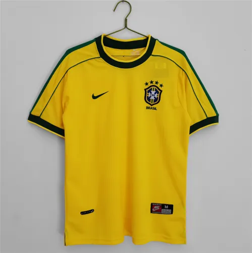 Brazil  Home Retro Jersey 1998