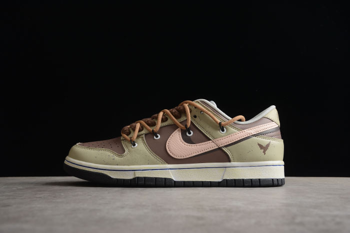 Futura x SB Dunk brown green Low DD3363-002