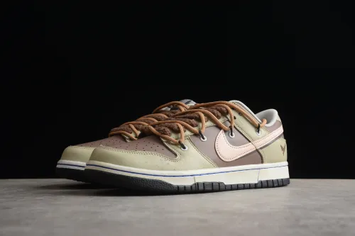 Futura x SB Dunk brown green Low DD3363-002