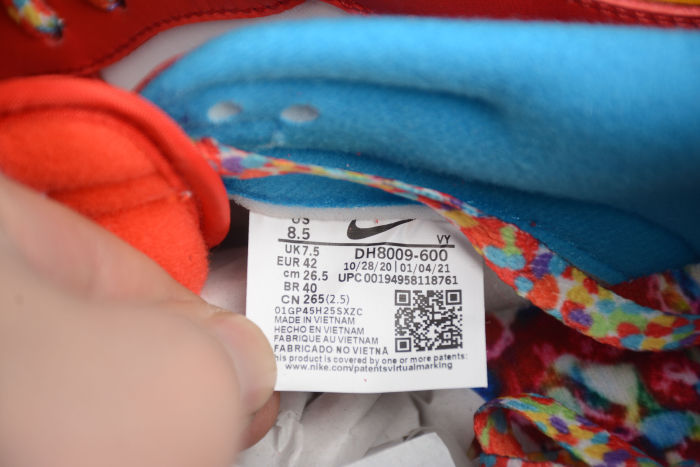 SB Dunk Low  Fruit Cereal  White Blue Red DH8009-600