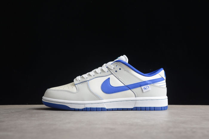 SB Dunk Low GS Ivory Hyper White Blue Royal FB1841-110