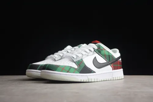 SB Dunk Low Plaid Cloth Red Green DV0827-100