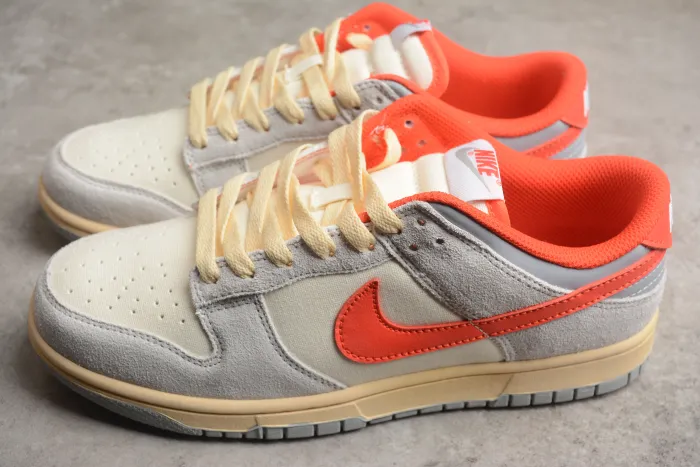 SB Dunk Low Light gray White Red Oxidation FJ5429-133