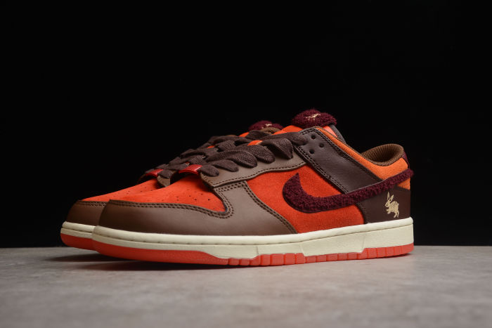 SB Dunk Low RETRO Orange Brown Year of the Rabbit FD4203 661