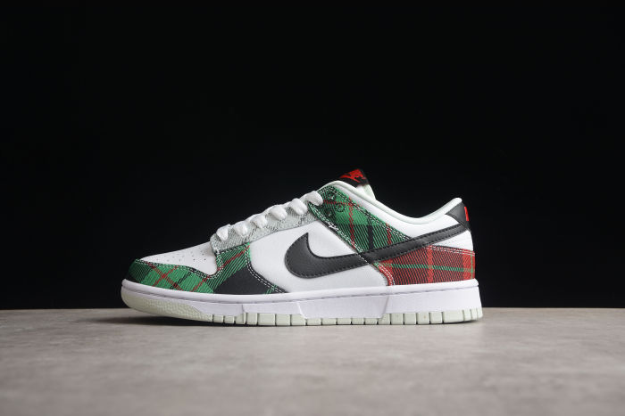 SB Dunk Low Plaid Cloth Red Green DV0827-100