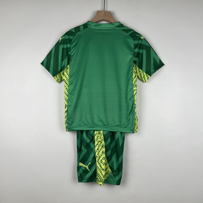 Manchester City Kids Goalkeeper Jersey 23/24 Green