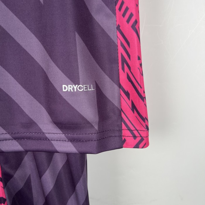 Manchester City Kids Goalkeeper Jersey 23/24 Purple