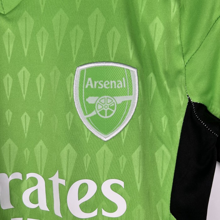 Arsenal Green Goalkeeper Kids Jersey 23/24