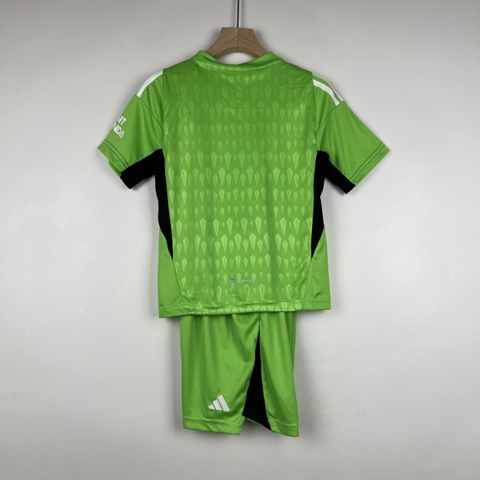 Arsenal Green Goalkeeper Kids Jersey 23/24
