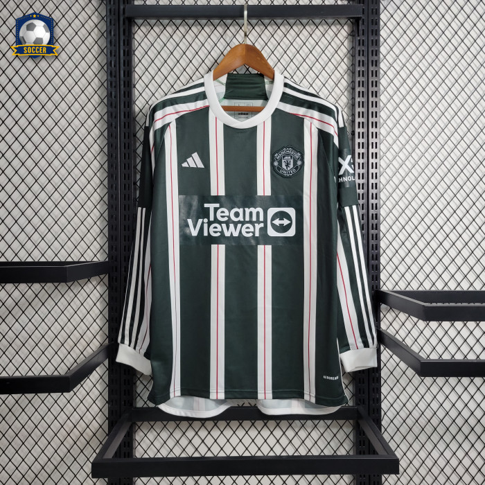 Manchester United Away Man Long Sleeve Jersey 23/24