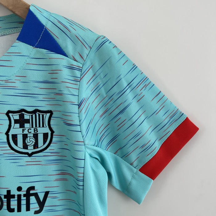Barcelona Third Kids Jersey 23/24